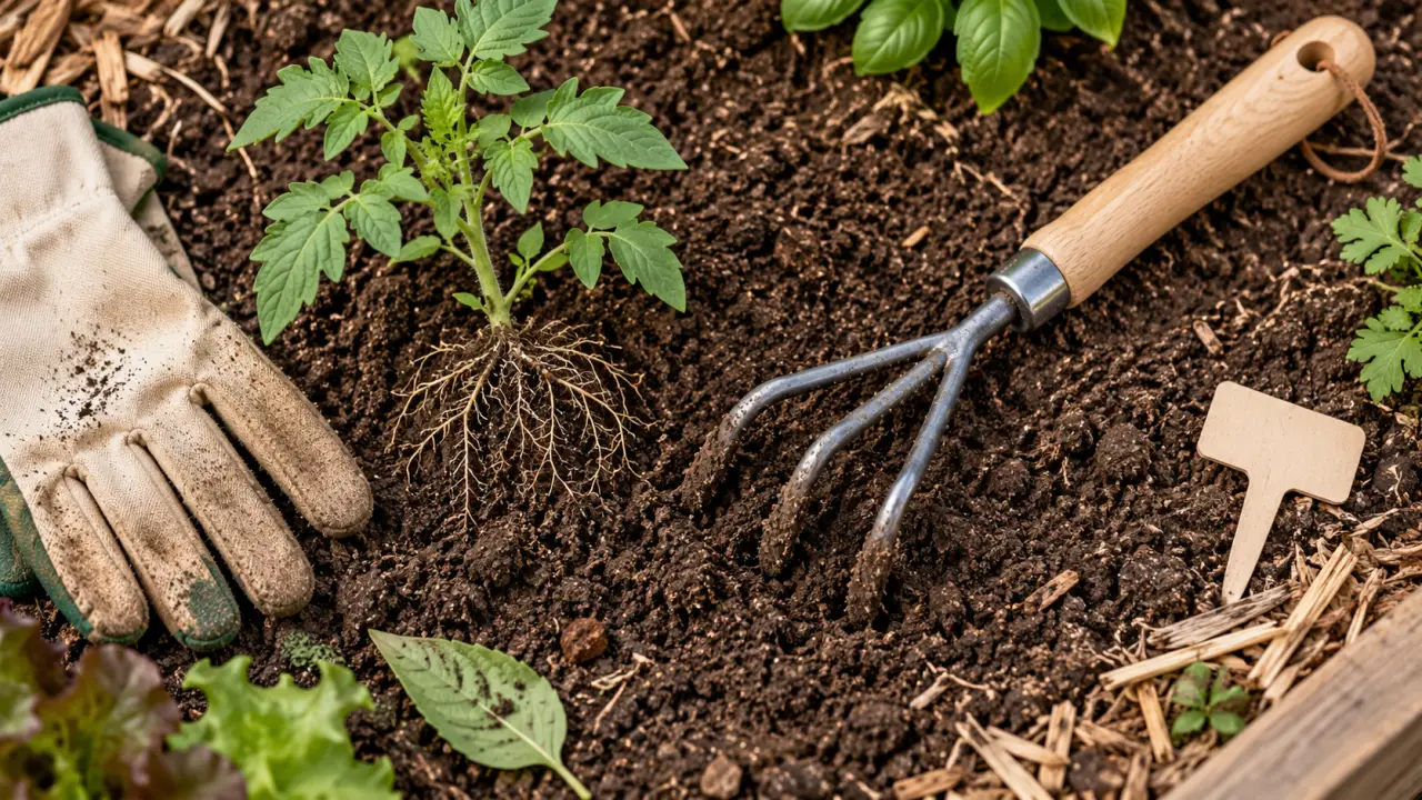 Griffe de jardinage : le bon geste pour ameublir la terre sans abîmer les racines