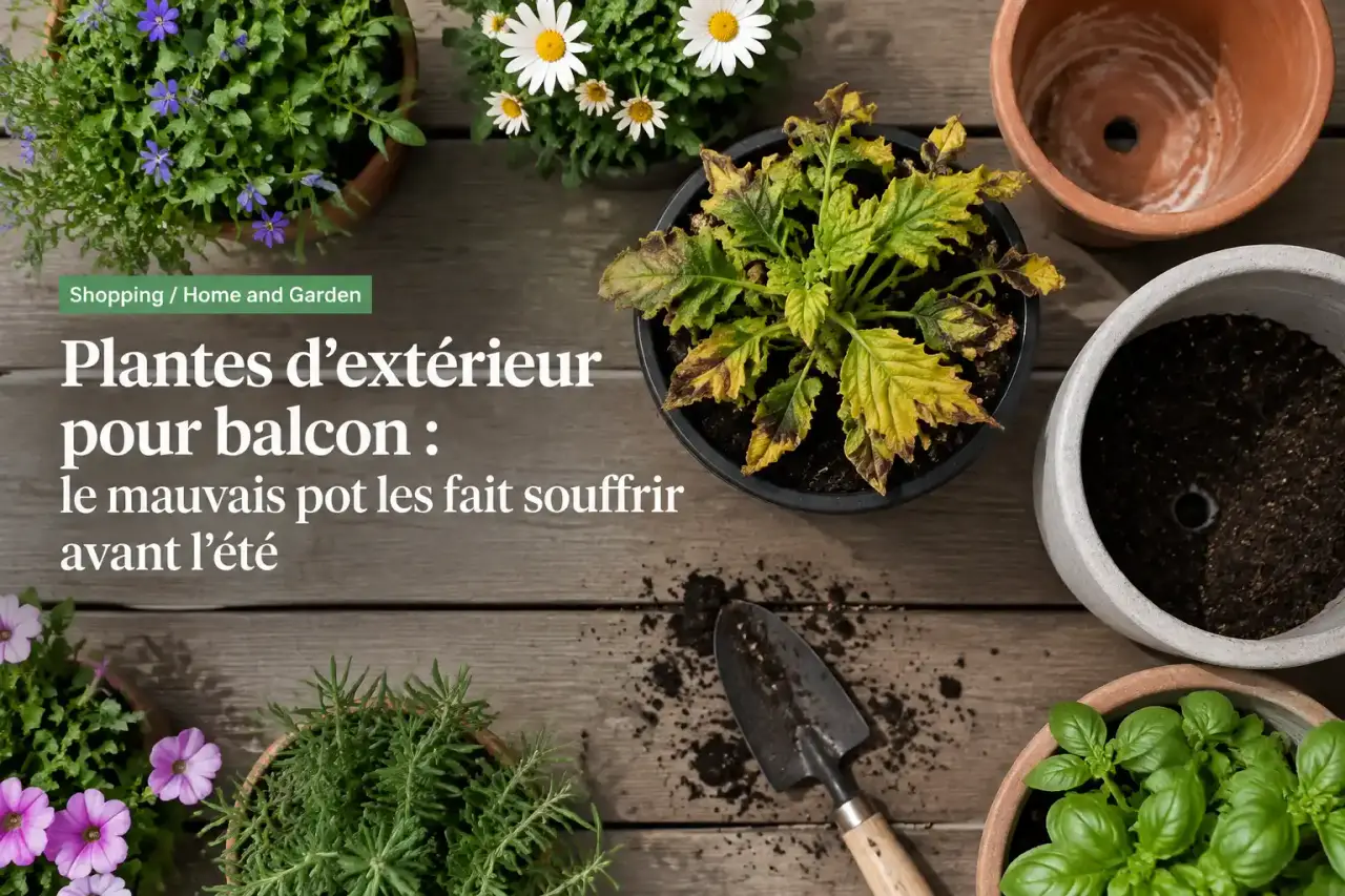 Plantes d’extérieur pour balcon : le mauvais pot les fait souffrir avant l’été